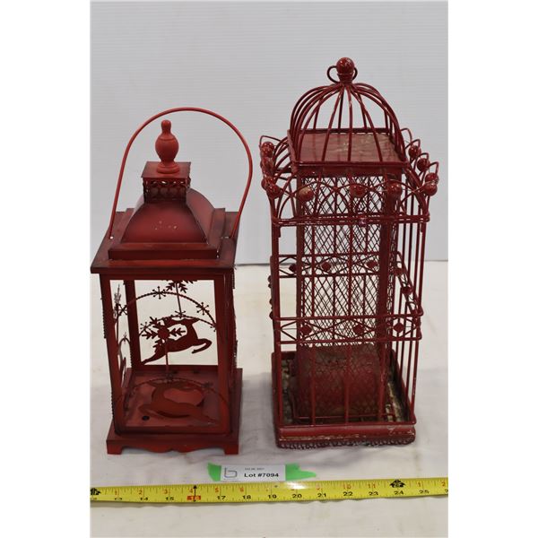 Red Metal Lanterns