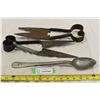 Image 1 : Vintage Metal Shears & Serving Spoon