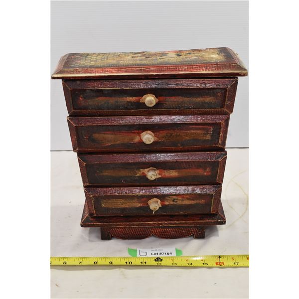 Vintage Wooden Jewellery Dresser