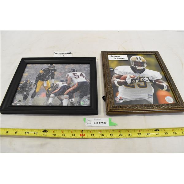 Ben Roethlisberger & Michael Thomas Framed Pictures