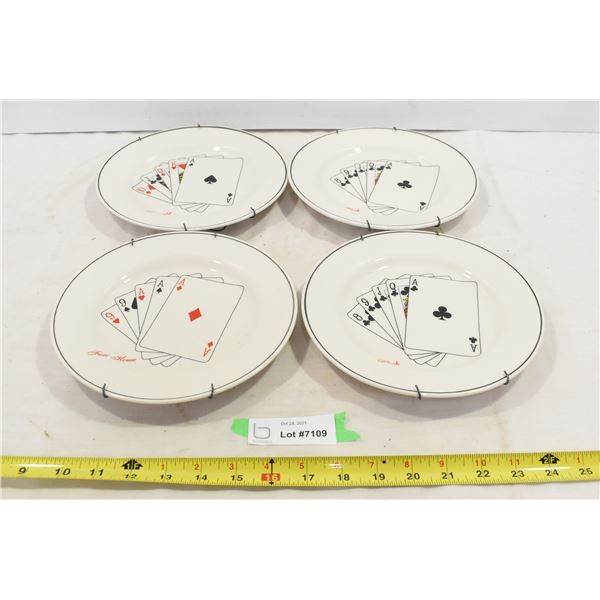 Set of Decorative Poker Plates