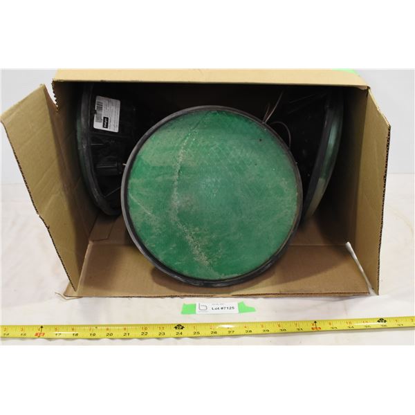 4 Green Circle Lights