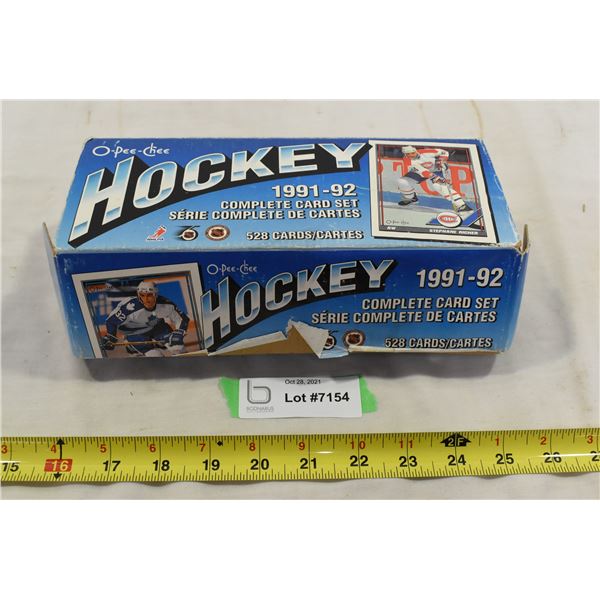 O-Pee-Chee 1991-92 Hockey Cards
