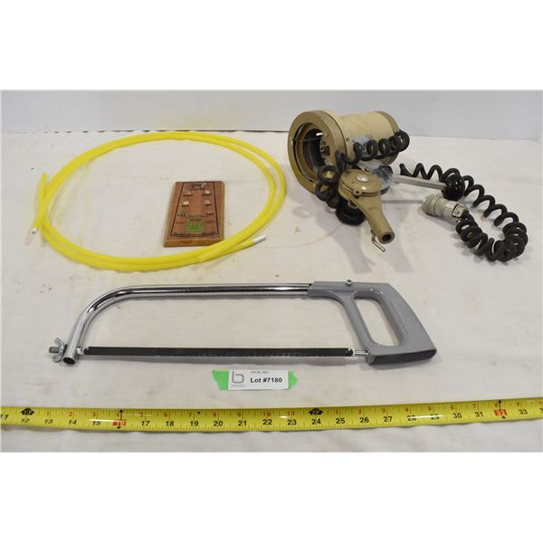 Vintage Spotlight, Hand Saw, Vintage Sask Grain Sign