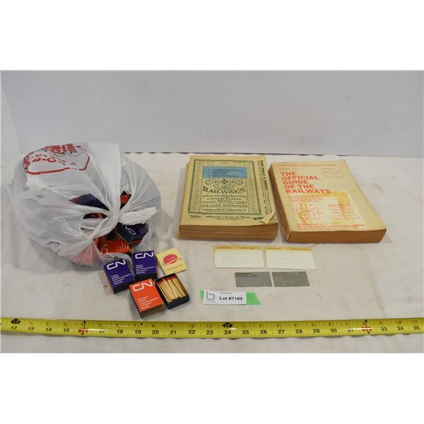Vintage Railway Books & CN Matches