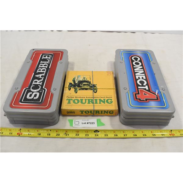 Connect 4, Scrabble & Vintage Touring Card Games