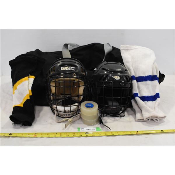Youth Hockey Equipment & Bag