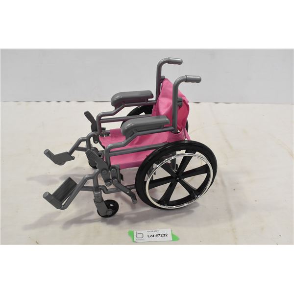 Small Plastic Toy Wheelchair (12" long)