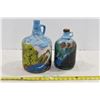 Image 1 : Vintage Glass Jugs (Hand Painted)