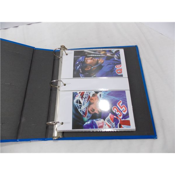 Gretzky, Lindros ,Brodeur, Jagr, Hasek, Forsberg, Borque + more - 98-99 Panini Photo cards - in bind