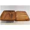 Image 2 : Large Square Wooden Bowls