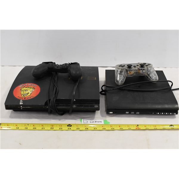 PS3, DVD Player, Off Brand Controller