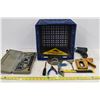 Image 1 : Assorted Tools & Milk Crate