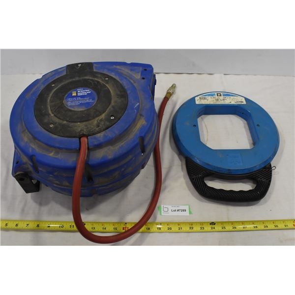Steel Fish Tape, Air Hose Reel