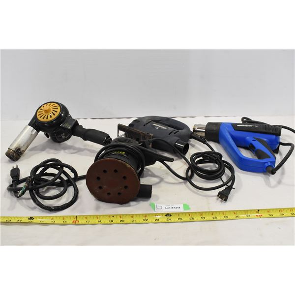 Heatguns, sander, jigsaw