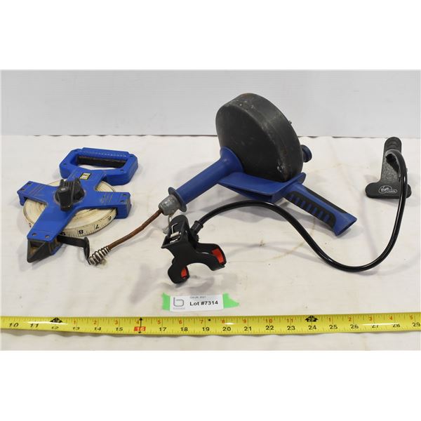 Measuring Tape, Pistol Grip Auger, Desk Clamp