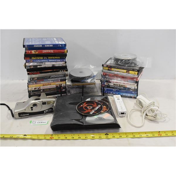 Misc. Movies, CD’s, Polaroid Camera