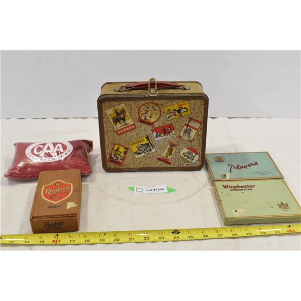 Lunchbox, Cigarette Tins, First Aid Kit