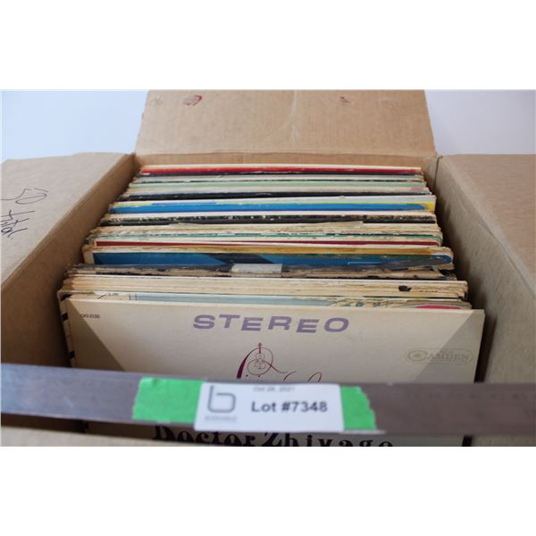 Box of various records