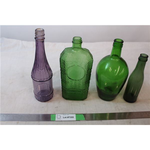 Unique Purple + Green bottles