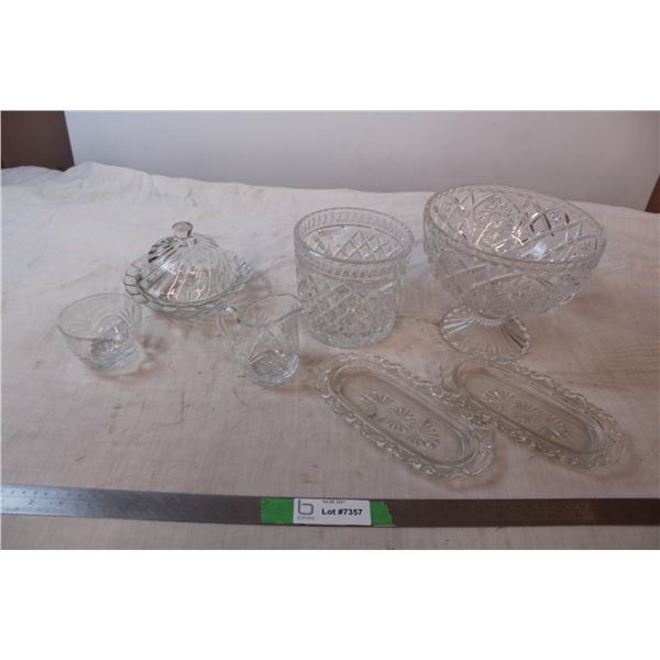 Lot of crystal tableware