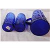 Image 3 : Unique Blue Glass Pitcher with 2 cups