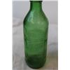 Image 2 : Green 7up embossed bottle, misc glassware