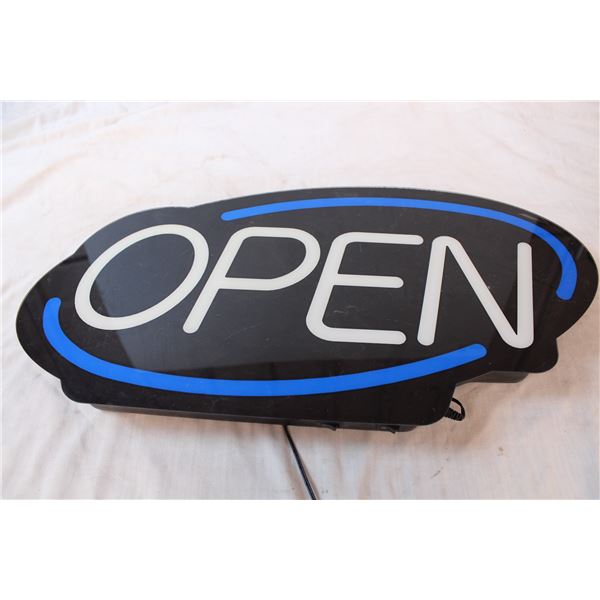 Electronic open sign (working)