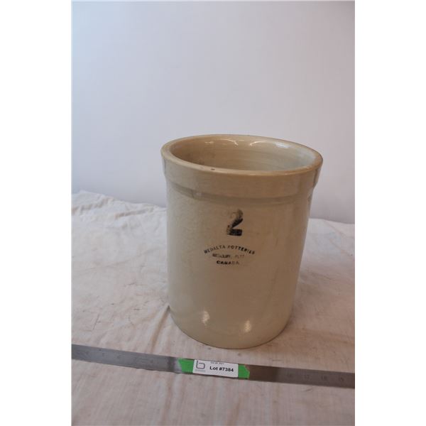 stoneware crock, 2 gallon