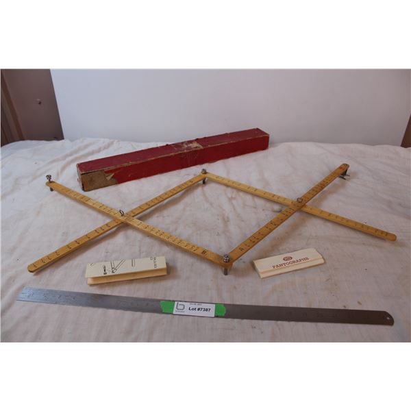 Pantograph quilting ruler "post" brand - with instructions