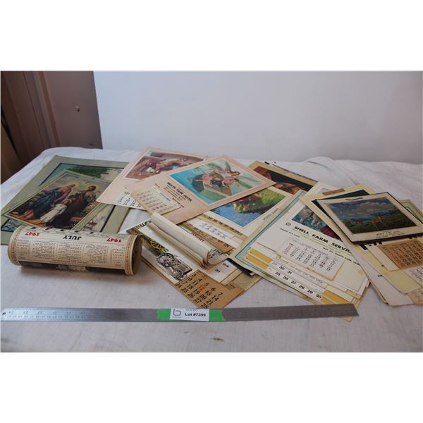 Vintage calenders