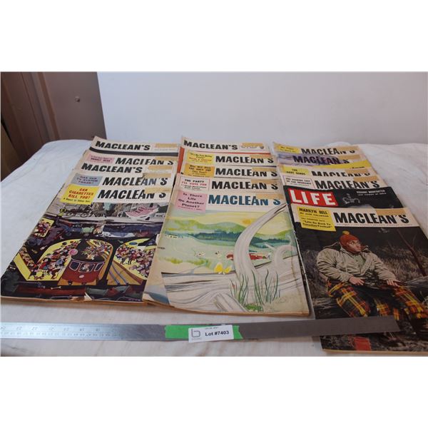 Vintage Maclean’s magazines
