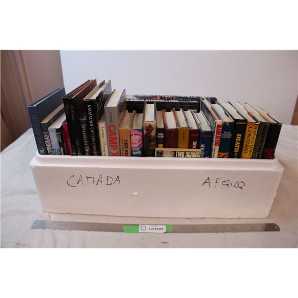 Lot of books “Canada & Africa”