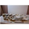 Image 1 : Mikasa beautiful dinner set, serving platter, bowls & cream/sugar .. missing a few pieces