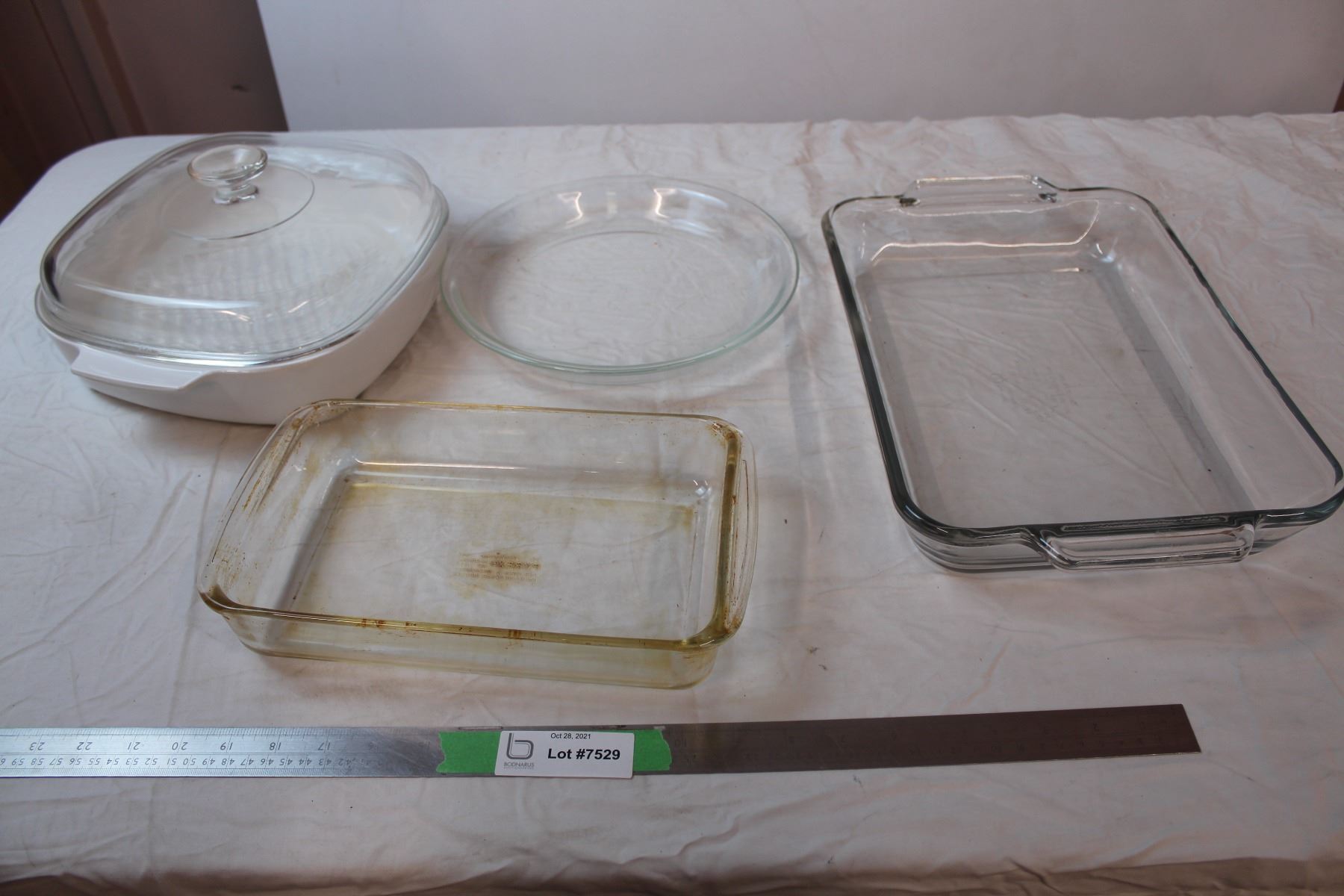 Pyrex + other ovenware dishes Bodnarus Auctioneering