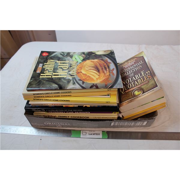 Lot of books; cooking, and misc