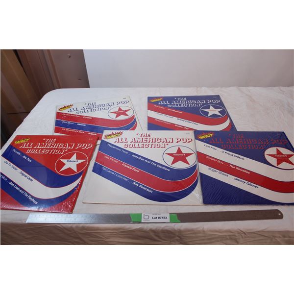 “The All Amercain Pop Collection” Volume 1-5 record set