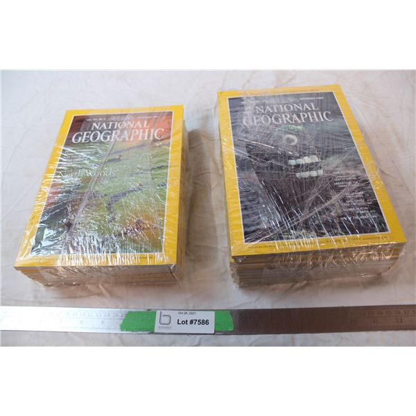 1980 Complete Set + 1997 (missing Jan) National Geographic magazines
