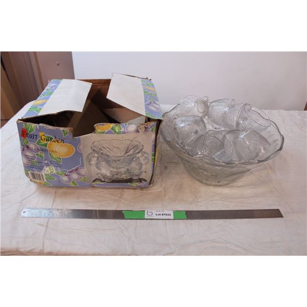 Fruit garden punch bowl