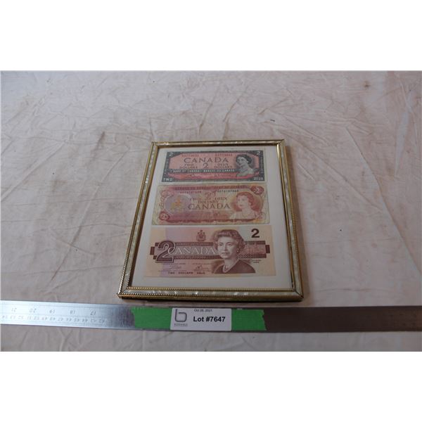 Vintage Canadian $2 bills