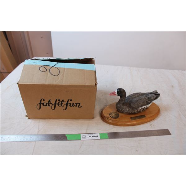 Ducks Unlimited Duck and a box of rocks