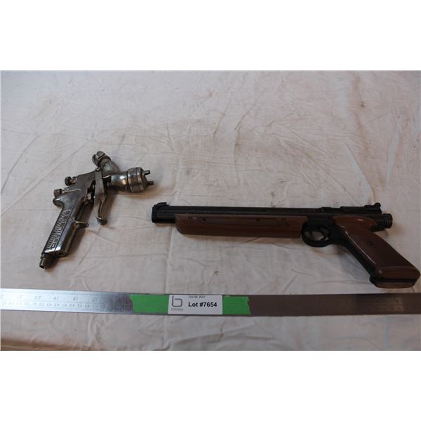 Air pistol, paint gun