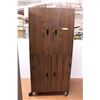 Image 1 : Office cabinet on casters wityh lock and key 25”x33”x72”