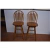 Image 1 : *Swivelling Oak Bar Stools (4ft High)