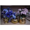 Image 1 : *(3) Brass Flowerpots