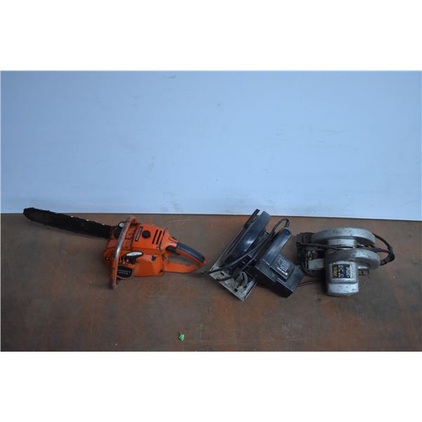 *Remington Mighty Mite Chainsaw and (2) Skill Saws