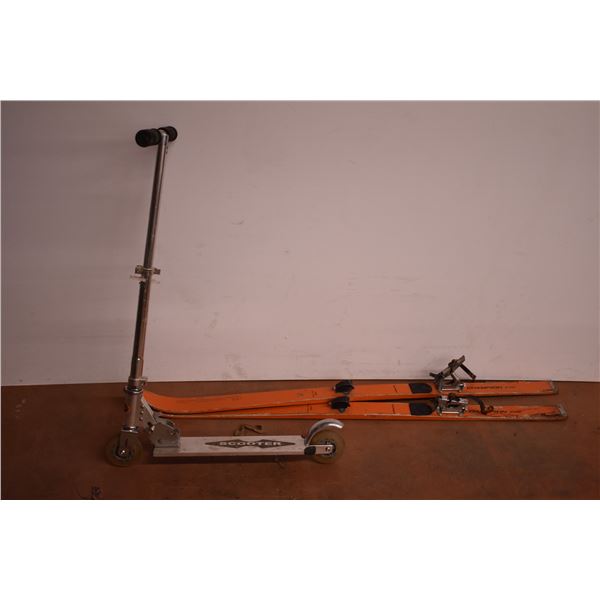 *Scooter and Vintage Skis