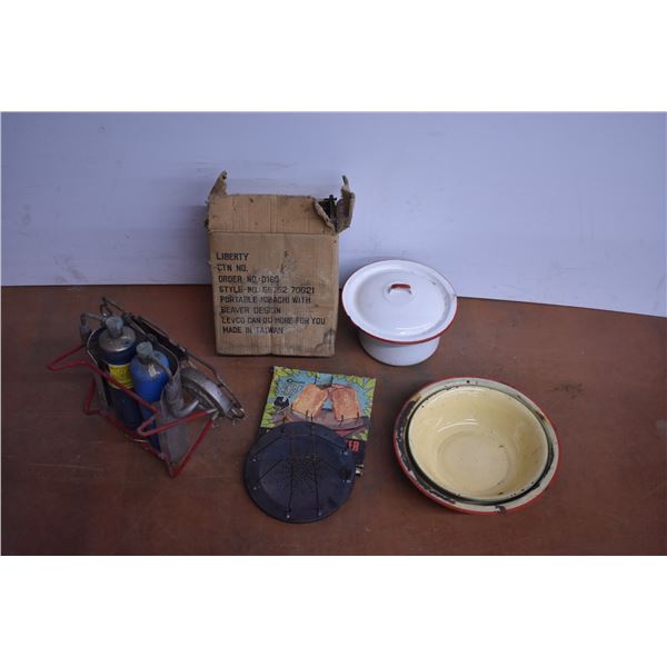 *Enamel Cookware and Misc Camping Items