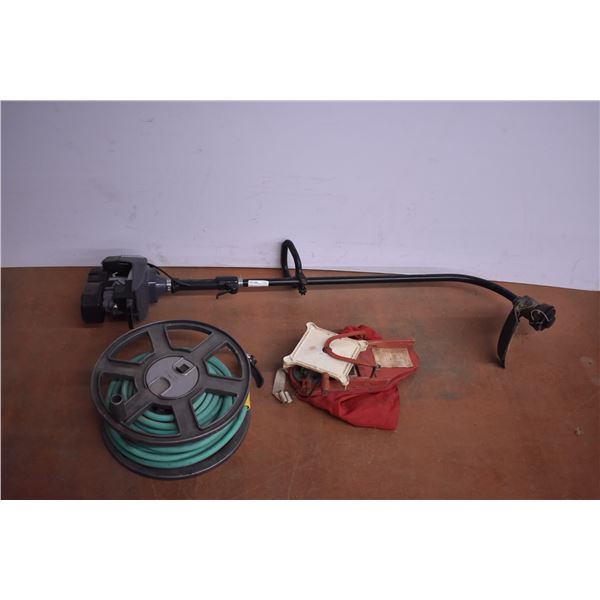 *Garden Hose, Weed Whacker, and Vintage Seeder