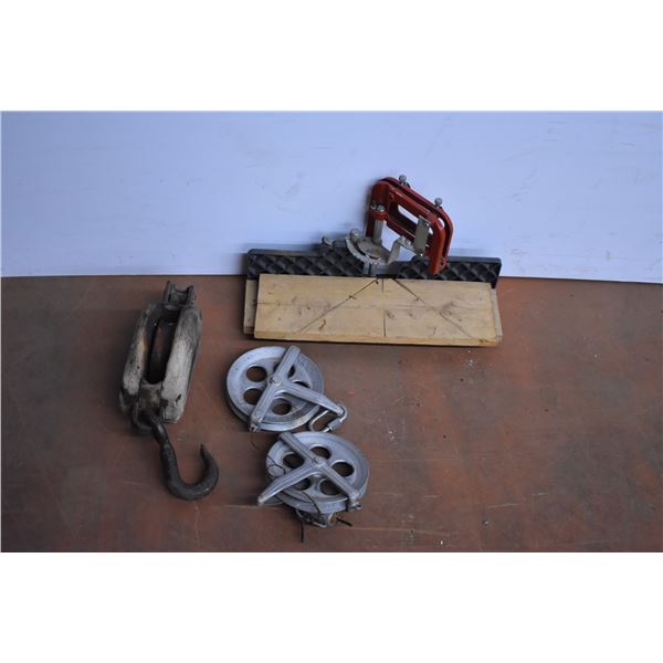 *Antique Well Pulley and Misc